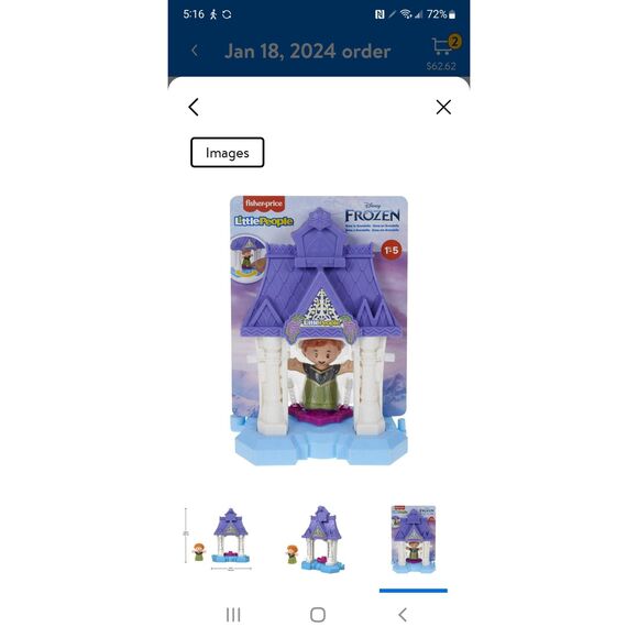 NEW IN BOX FISHER PRICE FROZEN 2 LITTLE PEOPLE FROZEN ANNA IN ARENDELLE SET - Picture 7 of 7